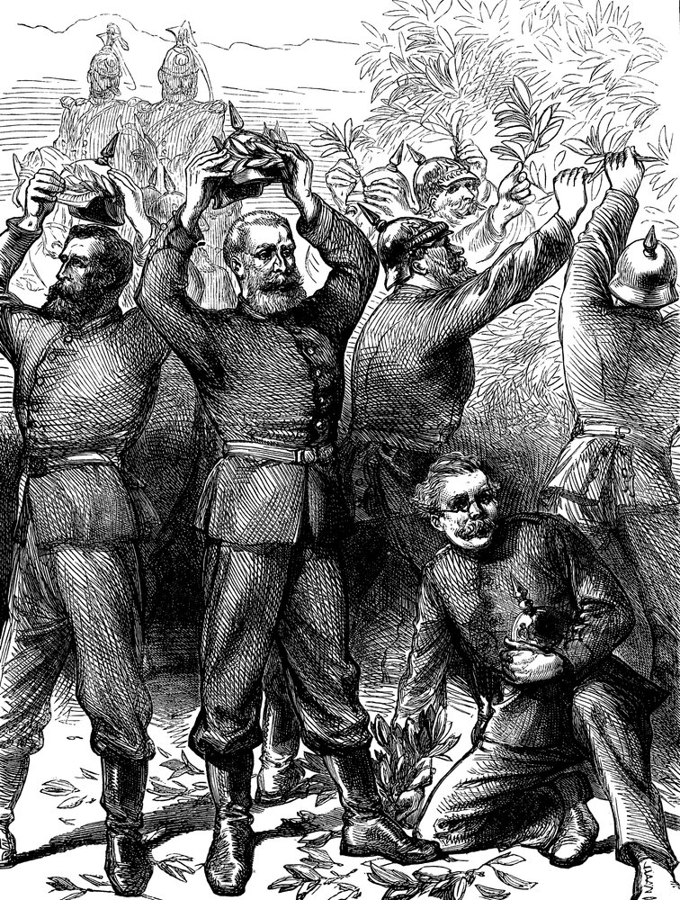 Occupation of Paris by the Germans after the Franco-Prussian War, March ...