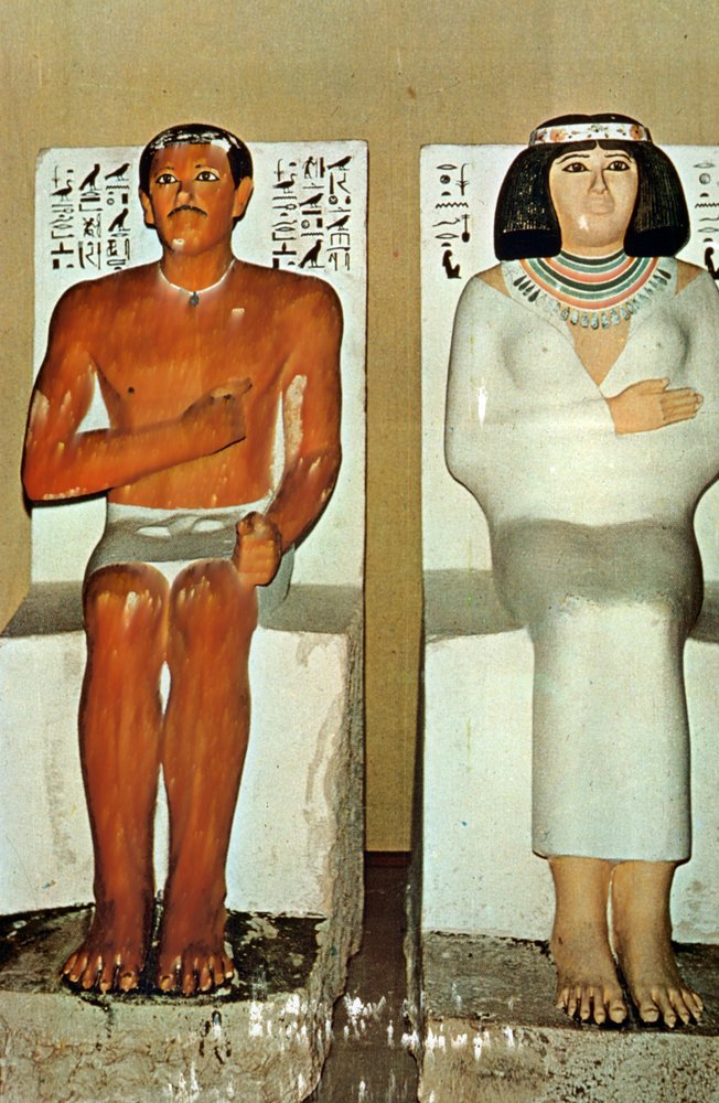 Prince Rahotep and His Wife Nofret, Egypt, 4th Dynasty by Unbekannt