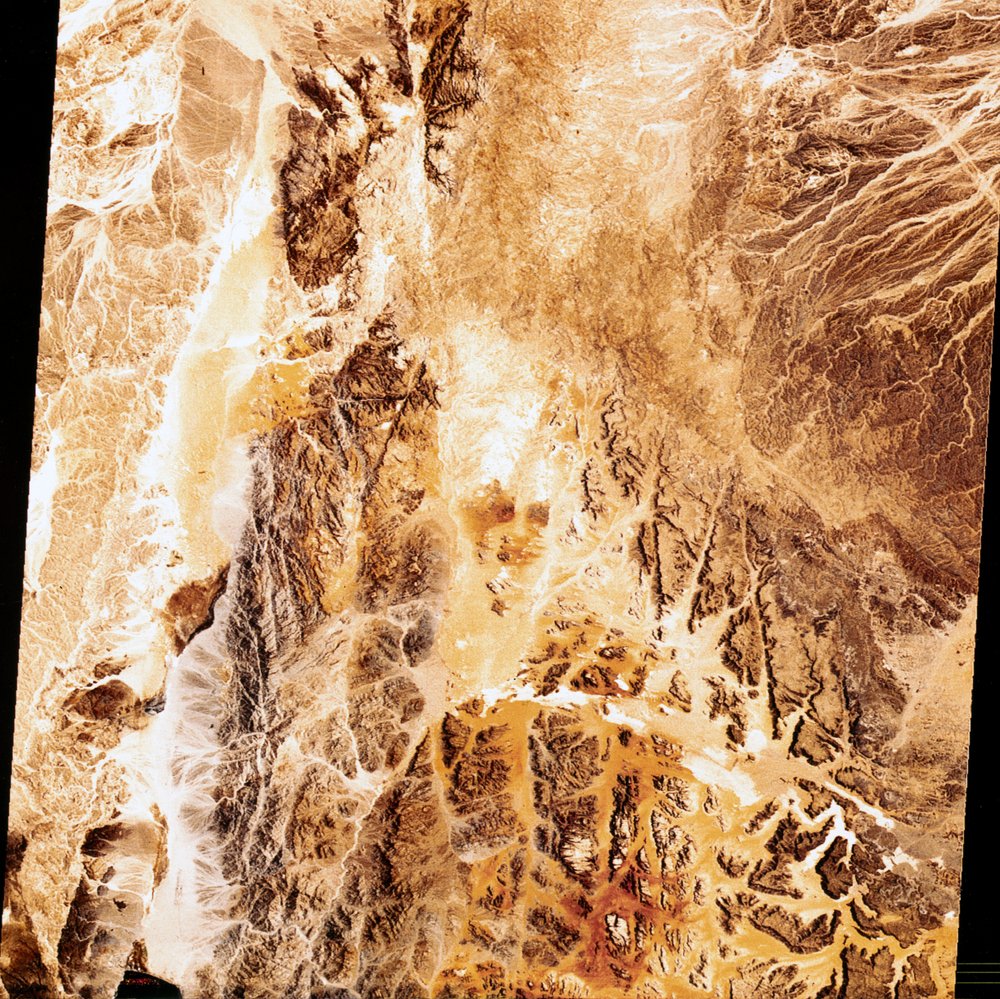 Satellites, Earth Observation, USA False colour Landsat image of the Earth