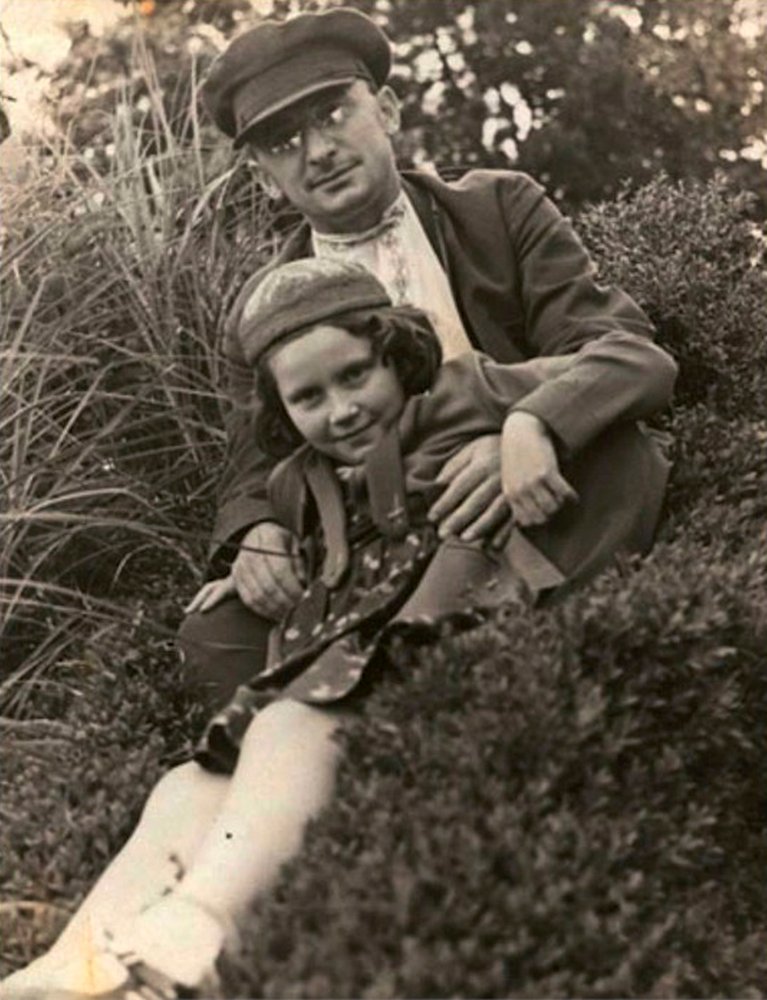 Soviet politician Lavrentiy Beria with Svetlana Alliluyeva, Josef Stalin