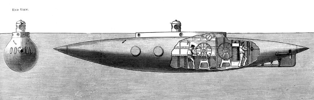 The Displacement Sinking and Rising Submarine Boat Nautilus, 1887
