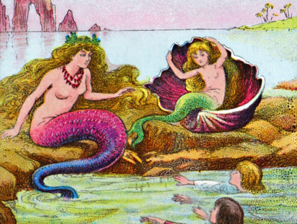 The Mermaids by Unbekannt: Highest-quality art reproduction