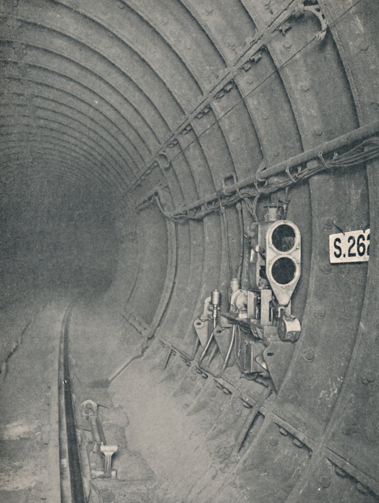 Tunnel Signal and Automatic Train-Stop. London Underground Railways