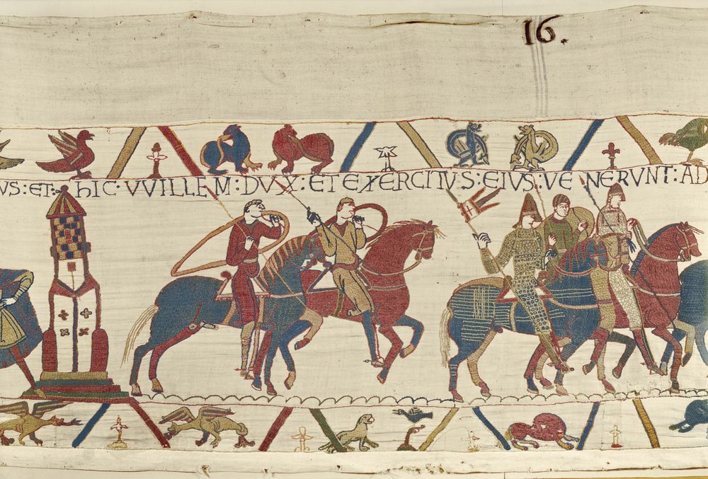 William leads his army against Duke Conan of Brittany, Bayeux Tapestry