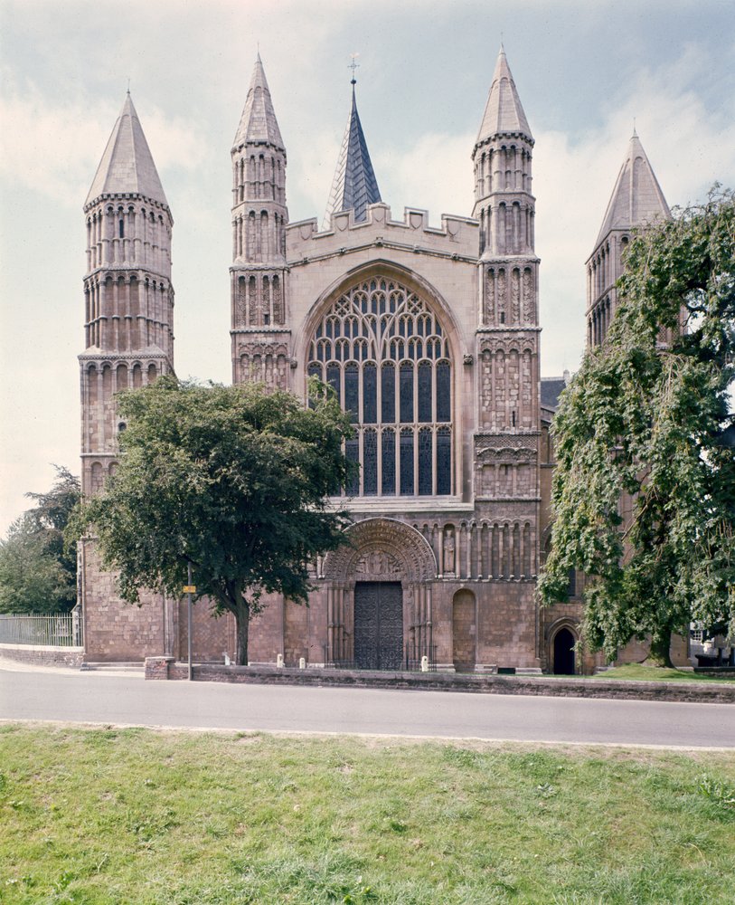 View of the West Front of Rochester Cathedral, Built c.1150