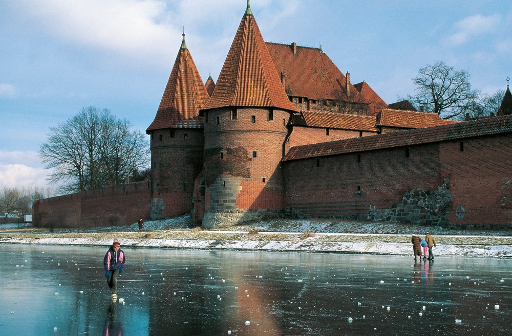 Castle in Malbork, Gothic Fortress Built by Teutonic Order by Benjamin Baud