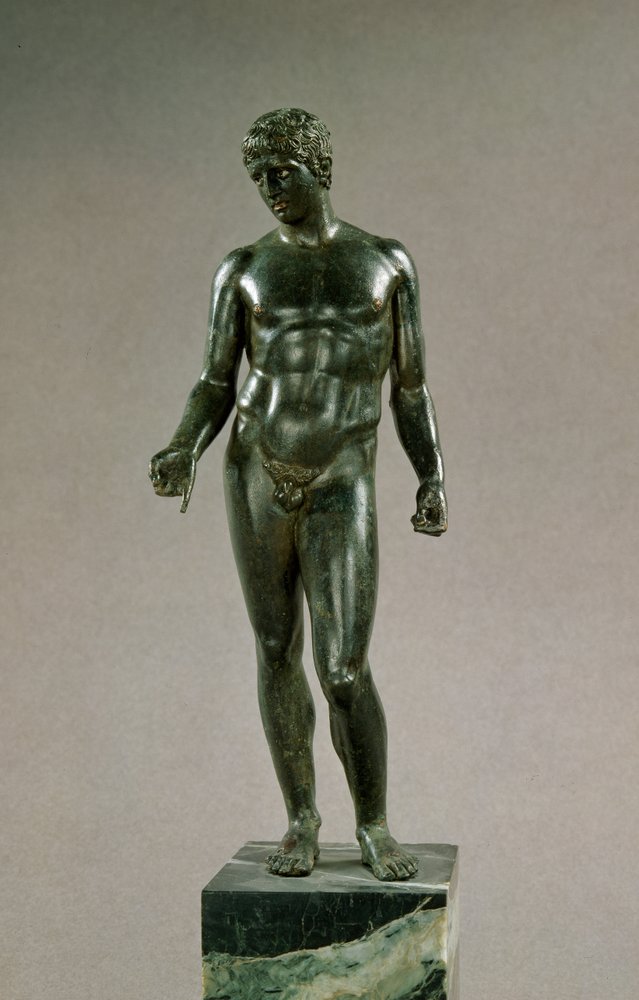 Statue of Mercury, adaptation of the Greek Discophoros of Polyclitus ...