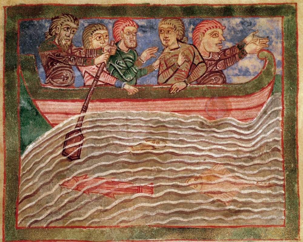 Episode of the life of Saint Radegonde of Poitiers (519-587), wife of ...