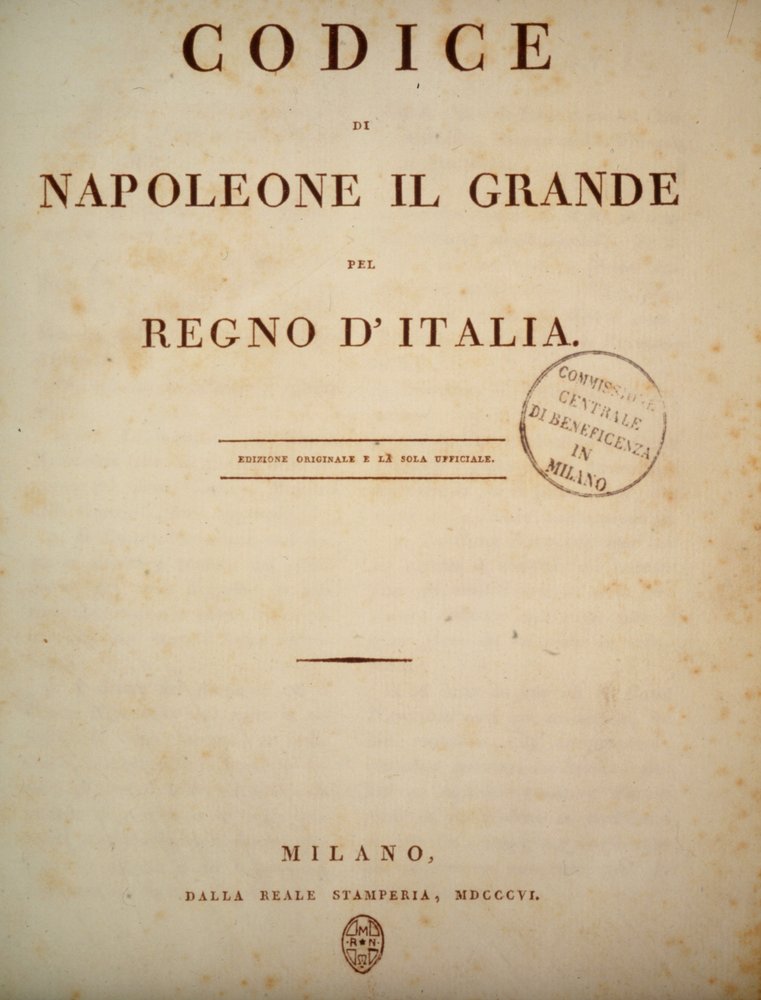 Frontispiece of the Code of Napoleon, 1806 by Unknown artist