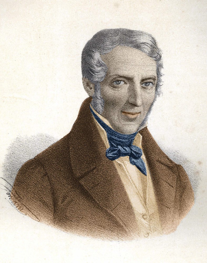 Portrait of Alessandro Manzoni, Italian writer (1785-1873)
