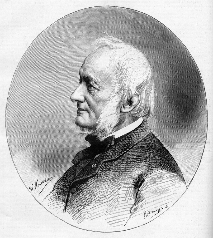 Portrait of Desire Nisard, writer and member of the French academy elected in 1850 by Unknown artist