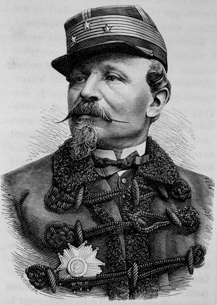 Portrait of General Chanzy (1823 - 1883). Engraving in 'Histoire de ...