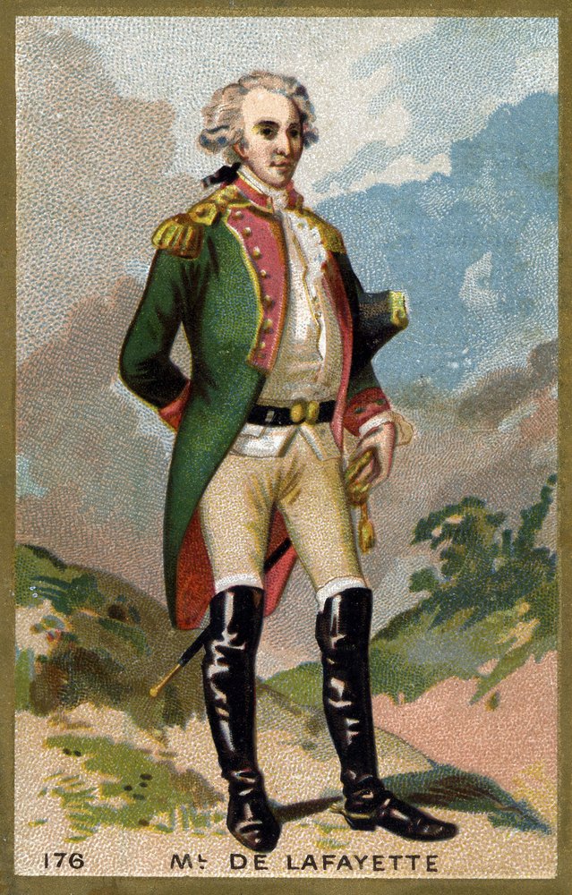 Portrait Of The Marquis De Lafayette By Unknown Artist