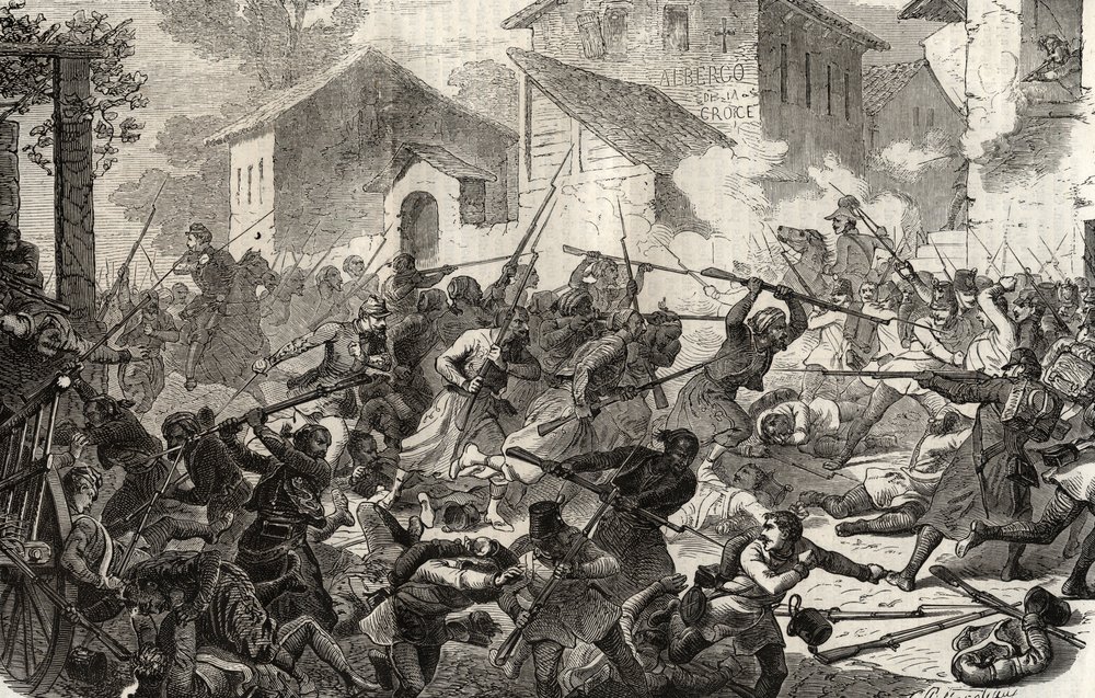 Second Italian War of Independence - Battle of Turbigo, June 3 by Unknown artist