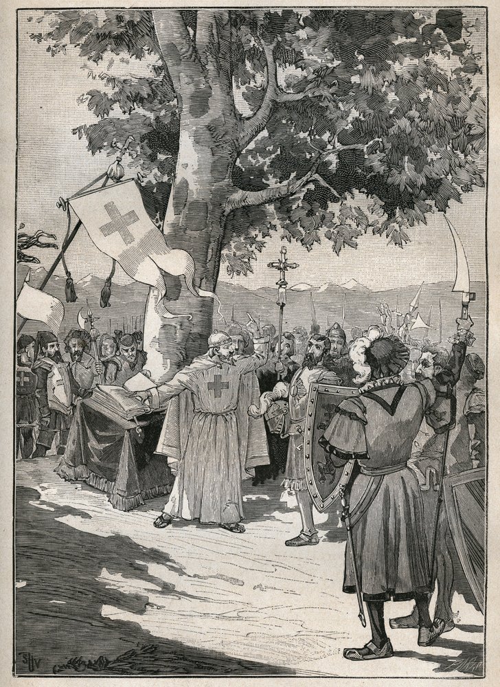 The Erable of Tons in Switzerland, at the foot of which the Abbe of ...