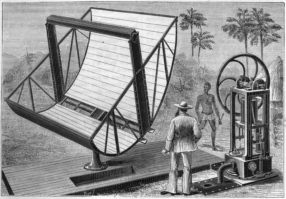 The Solar Machine Experimented in 1883 by John Ericsson, an American ...