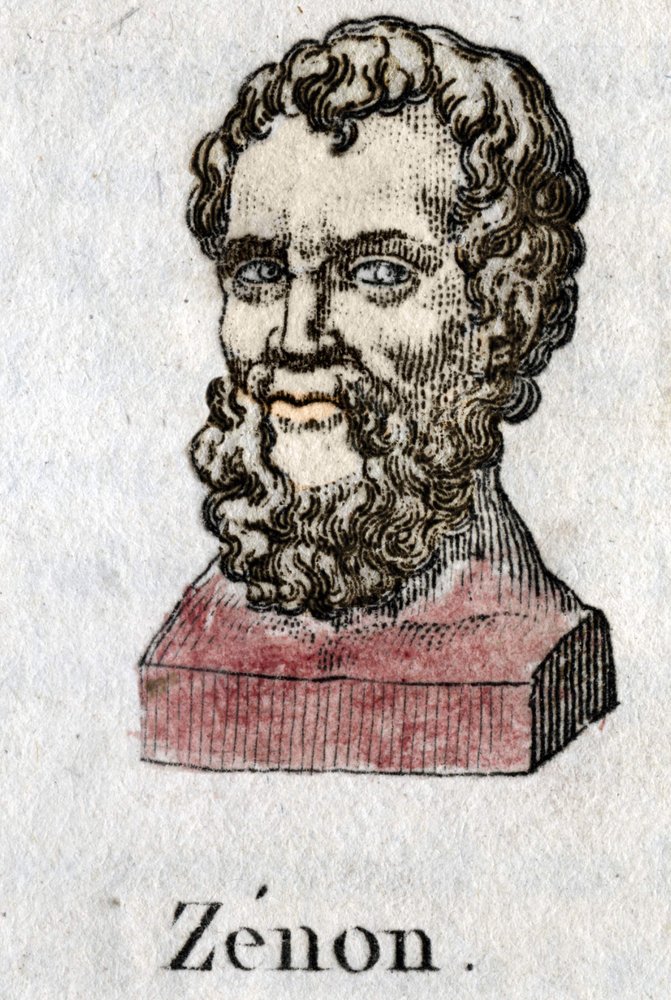 Zenon de Cition, Greek philosopher. engraving of 1822