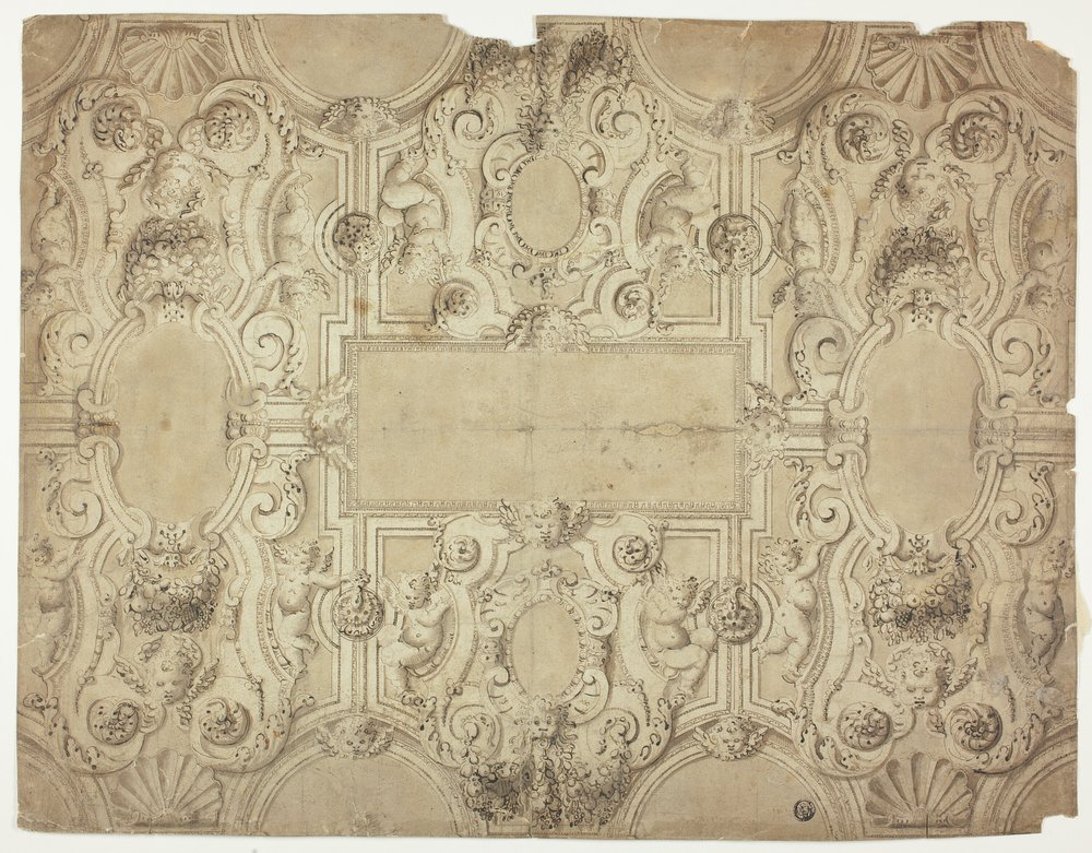 Design for a Ceiling Decoration by Unknown Italian