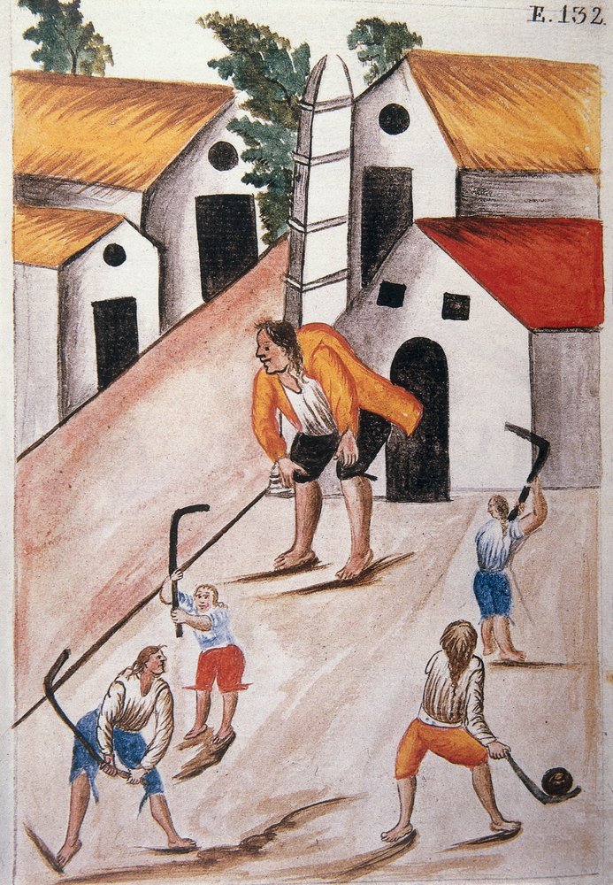 Young Indians Playing Ball, from the Book 'Trujillo del Peru' by ...