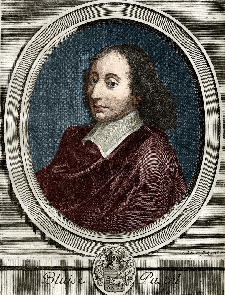 Portrait of Blaise Pascal (1623-1662), French physicist