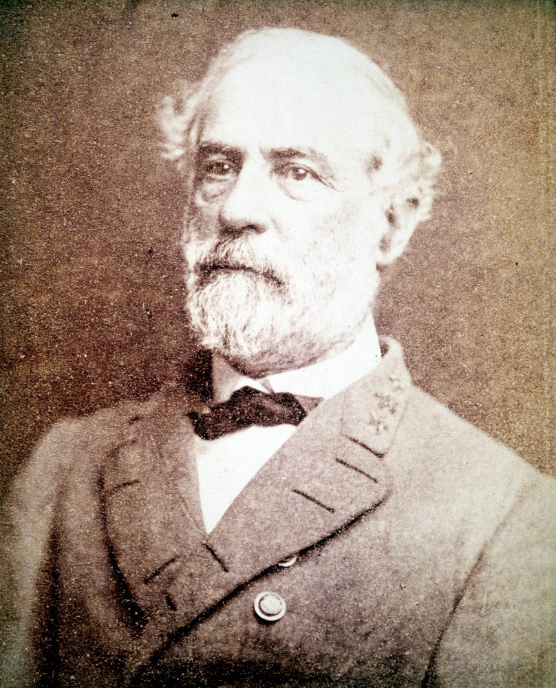 Portrait of General Lee (1807 - 1870) who took part in the Civil War by ...