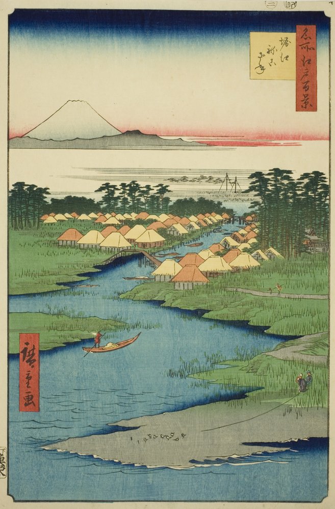 Horie and Nekozane, from the series 'One Hundred Famous Views of Edo'