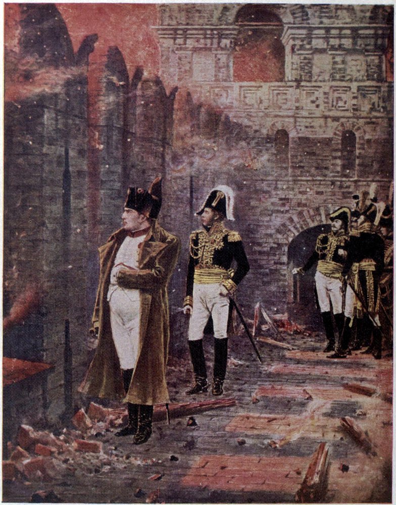 The Kremlin is on Fire! by Vasili Vasilievich Vereshchagin
