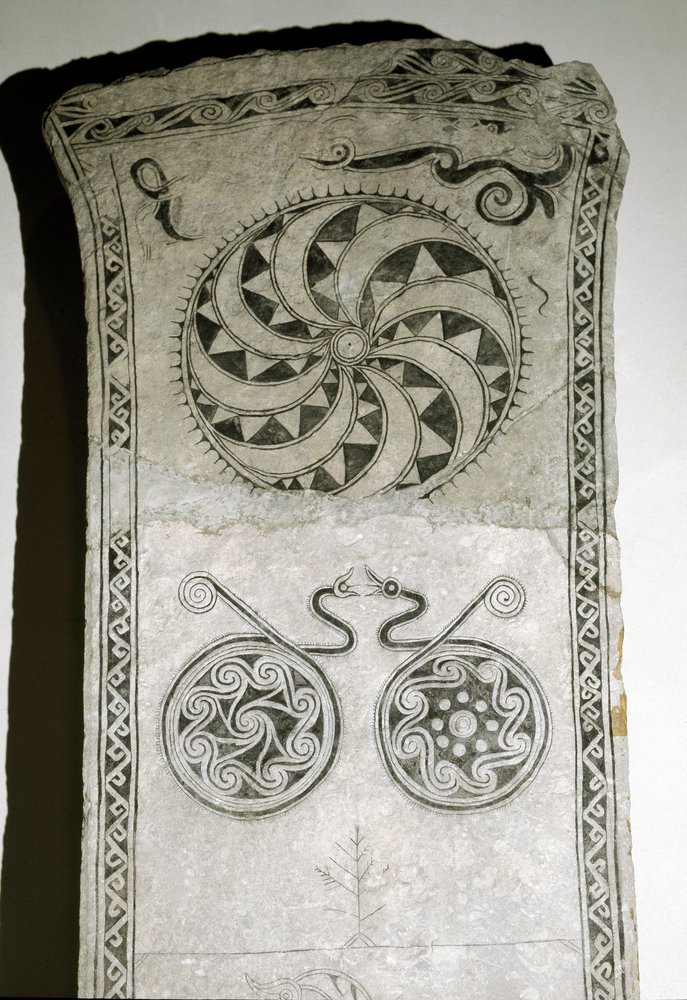 Runestone with Solar Symbol by Viking: Buy fine art print