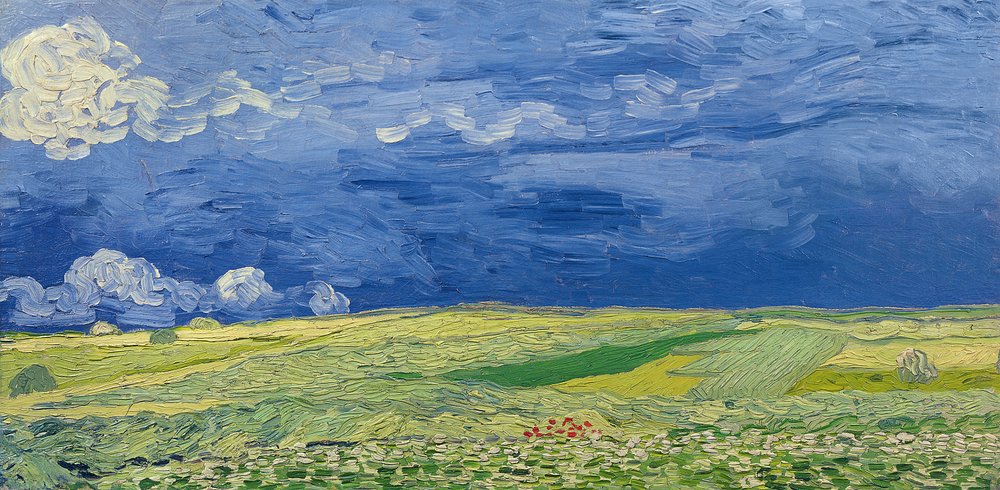 Wheatfields under Thunderclouds, 1890 by Vincent van Gogh