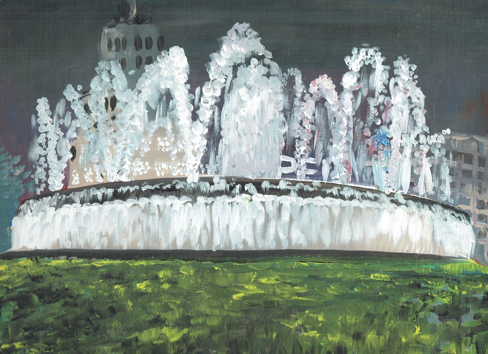 Barcelona Night by Vincent Alexander Booth: Fine art print