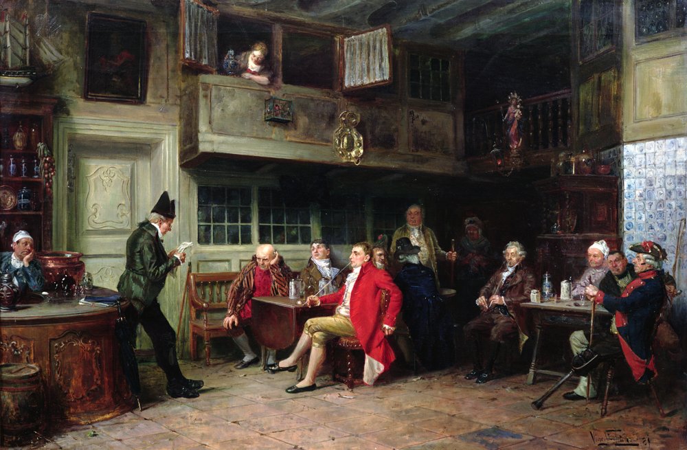 Pub interior with crowds by Vincent Stoltenberg-Lerche