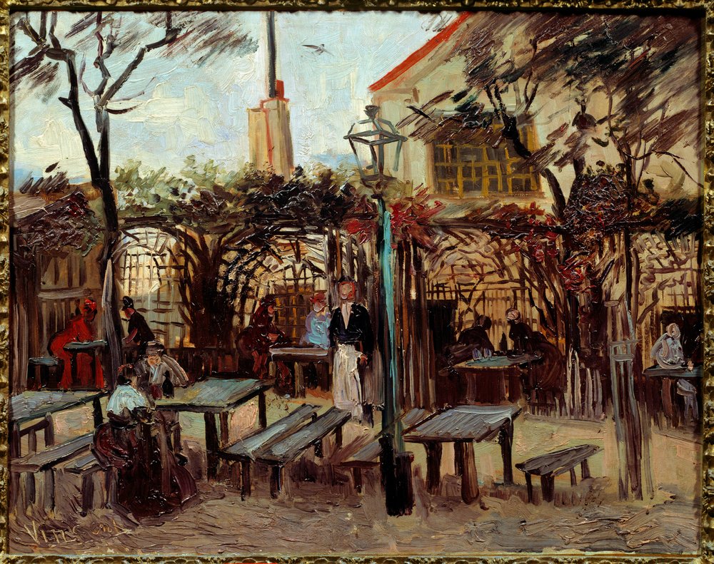 Guinguette in Montmartre: "Le Billard en Bois", later "La Bonne Franquette". Painting by Vincent van Gogh (1853-1890), 1886, Paris, Musée d