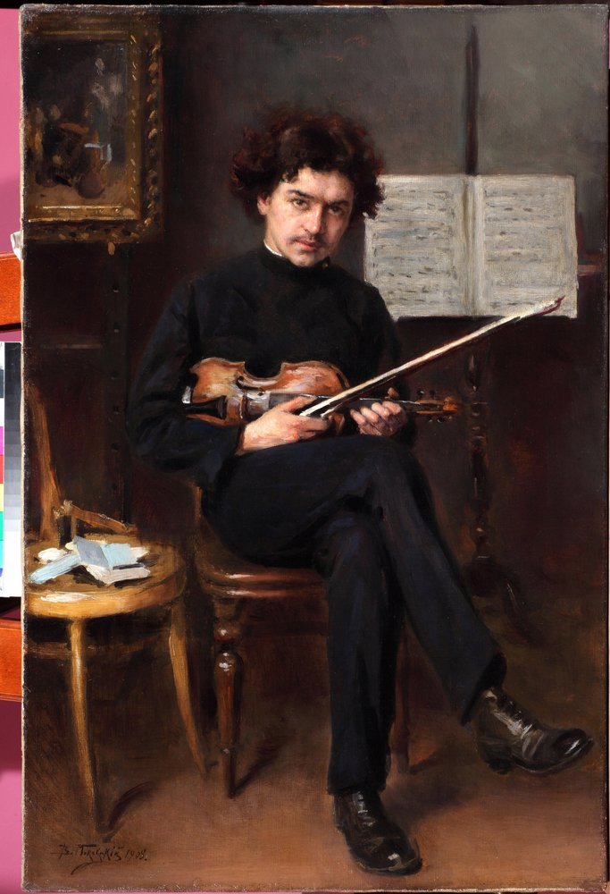 Portrait of the Violinist and Composer Jan Kubelik by Vladimir Egorovic Makovsky