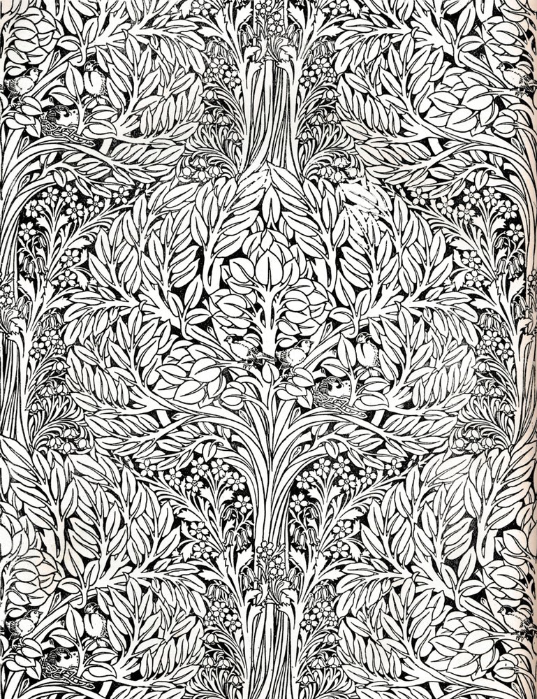 Wall-paper, Printed in Distemper Colour. Designed by H. Wilson by W Jackson