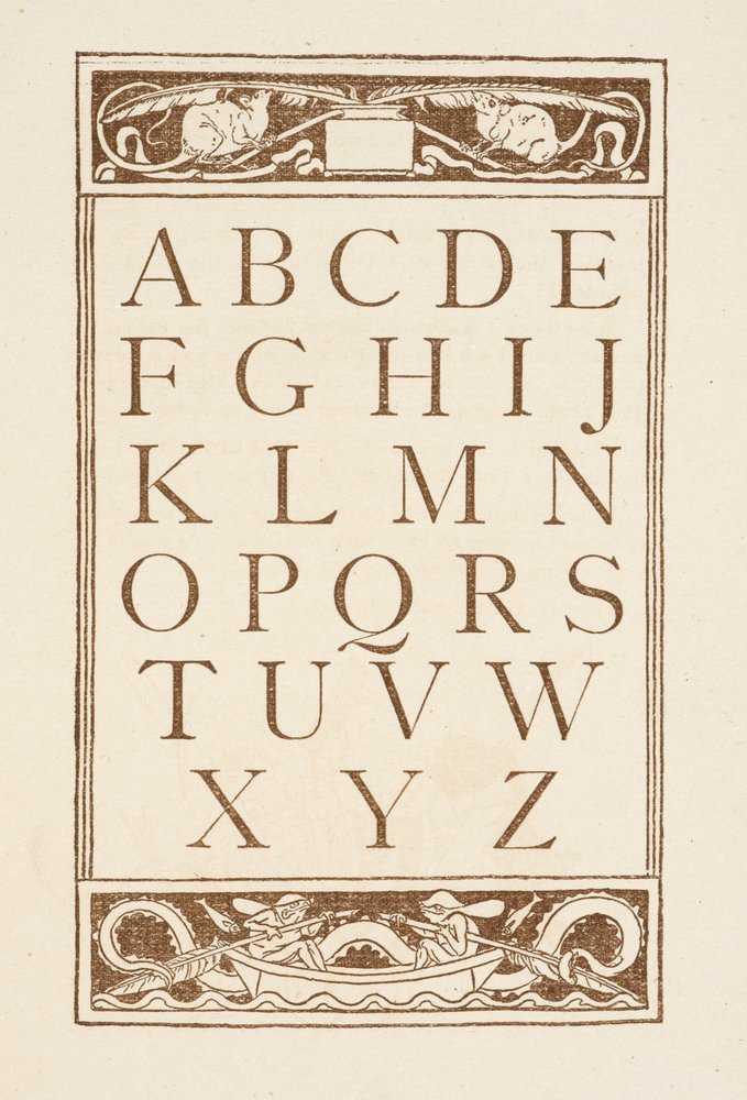 Letters of the alphabet. The Golden primer by Walter Crane