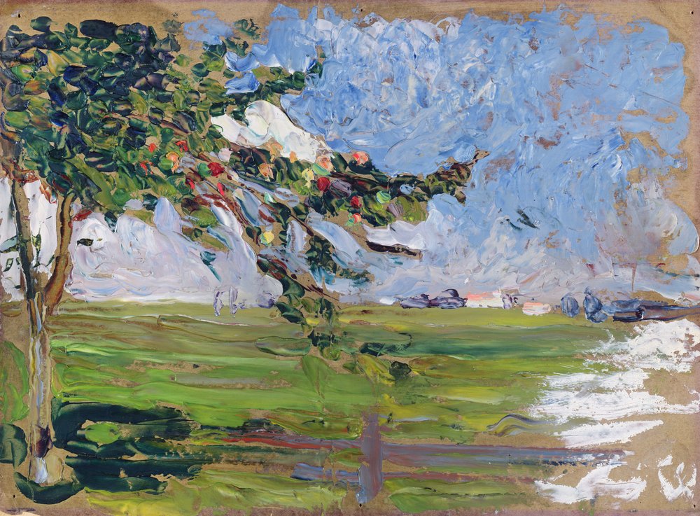 Landscape with an Apple Tree, 1906 by Wassily Kandinsky
