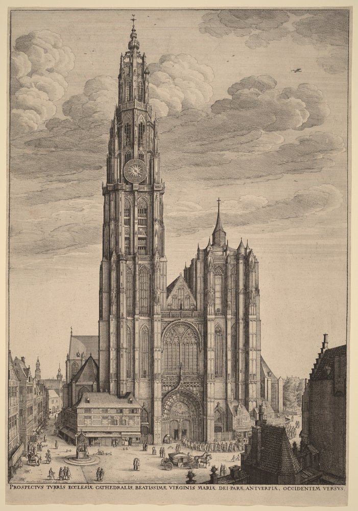 Antwerp Cathedral by Wenceslaus Hollar