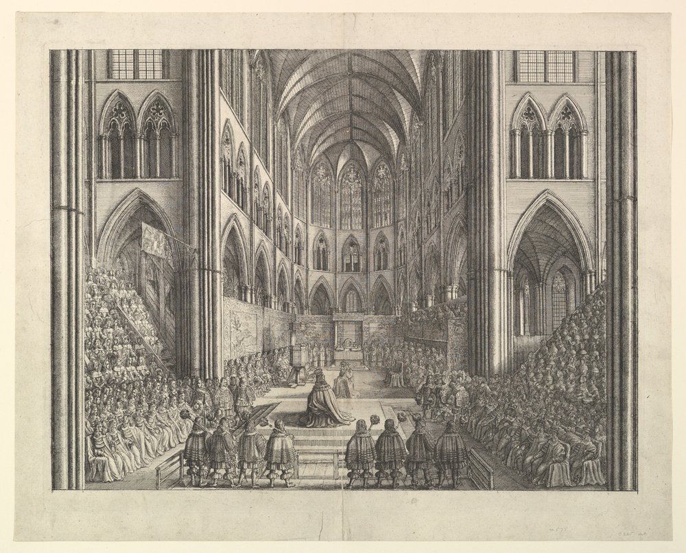 The Coronation of King Charles II in Westminster Abbey, April 23, 1661 (from John Ogilby