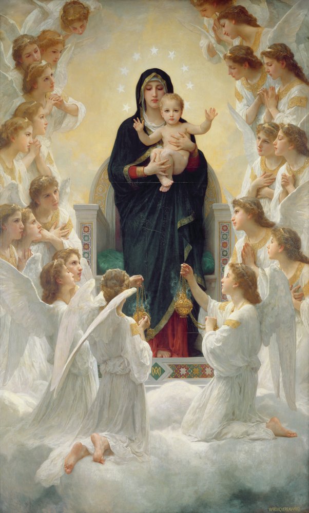 The Virgin with Angels by William-Adolphe Bouguereau