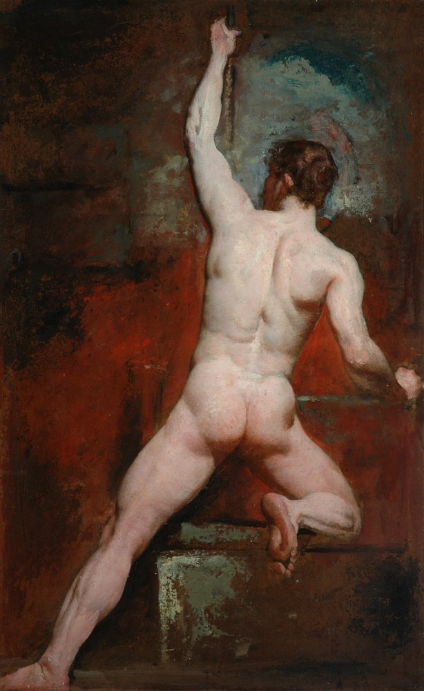 Study of Nude Man, c. 1807-49 by William Etty
