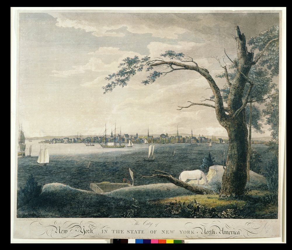 The City of New York in the State of New York, 1803 by William Russell Birch