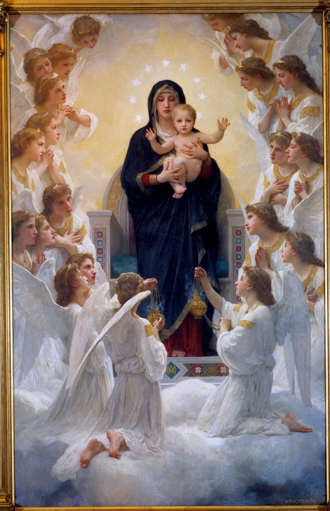The Virgin with Angels by William-Adolphe Bouguereau