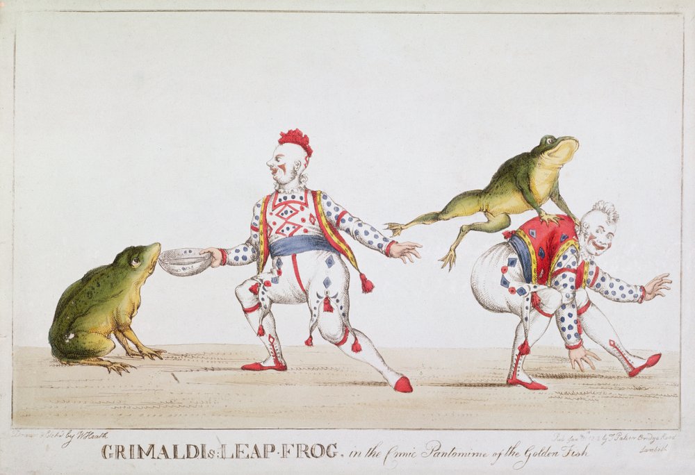 Grimaldi's Leap Frog in the Comic Pantomime of the Golden Fish, 1812