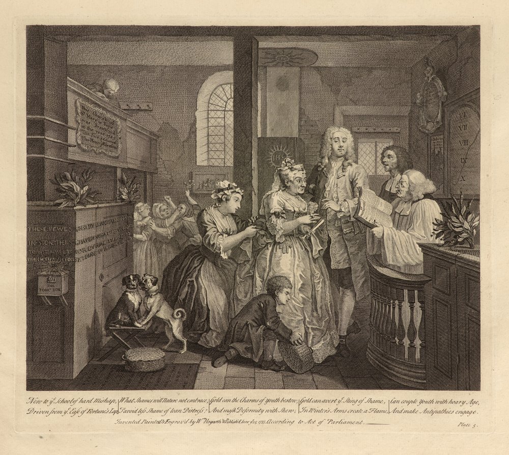 A Rake’s Progress, Plate V, June 1735 by William Hogarth