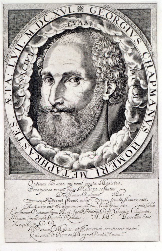Portrait of George Chapman, c.1609-10 by William Hole