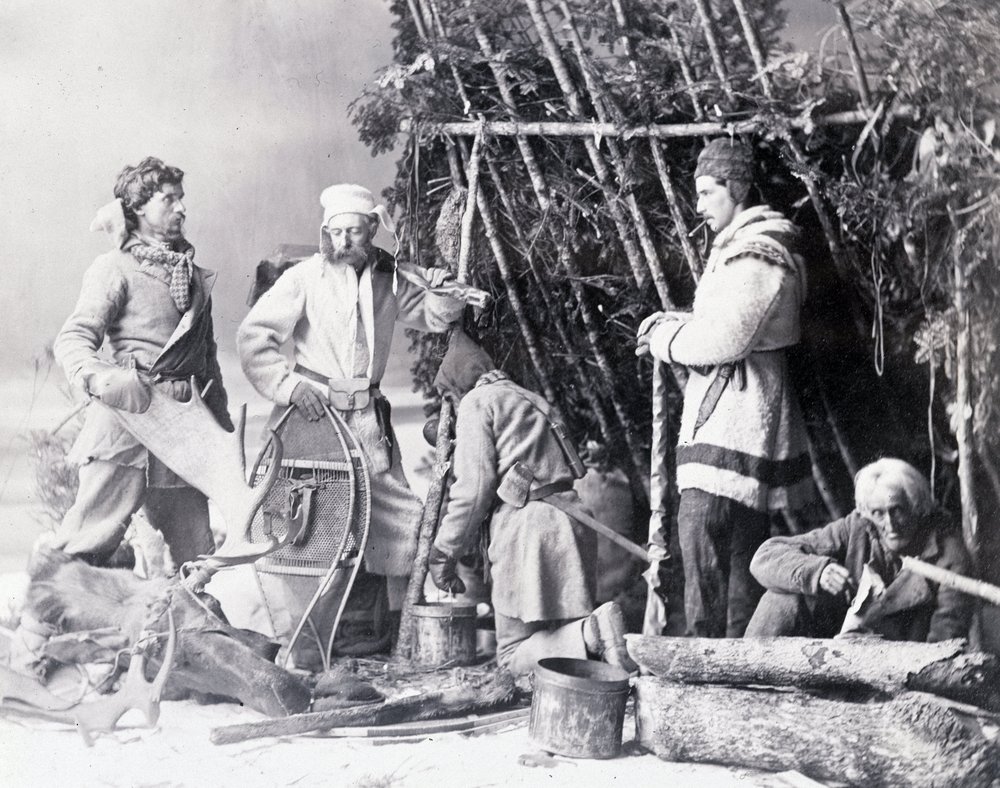 Life of the Trapper in Canada, photo by Notman, circa 1890