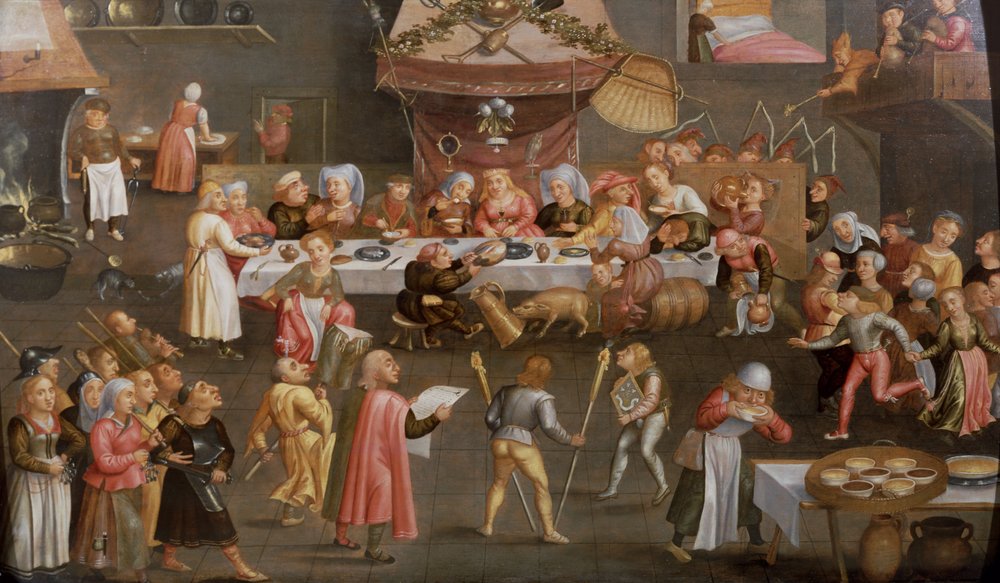 A Grotesque Wedding Feast by Workshop of Verbeeck Family