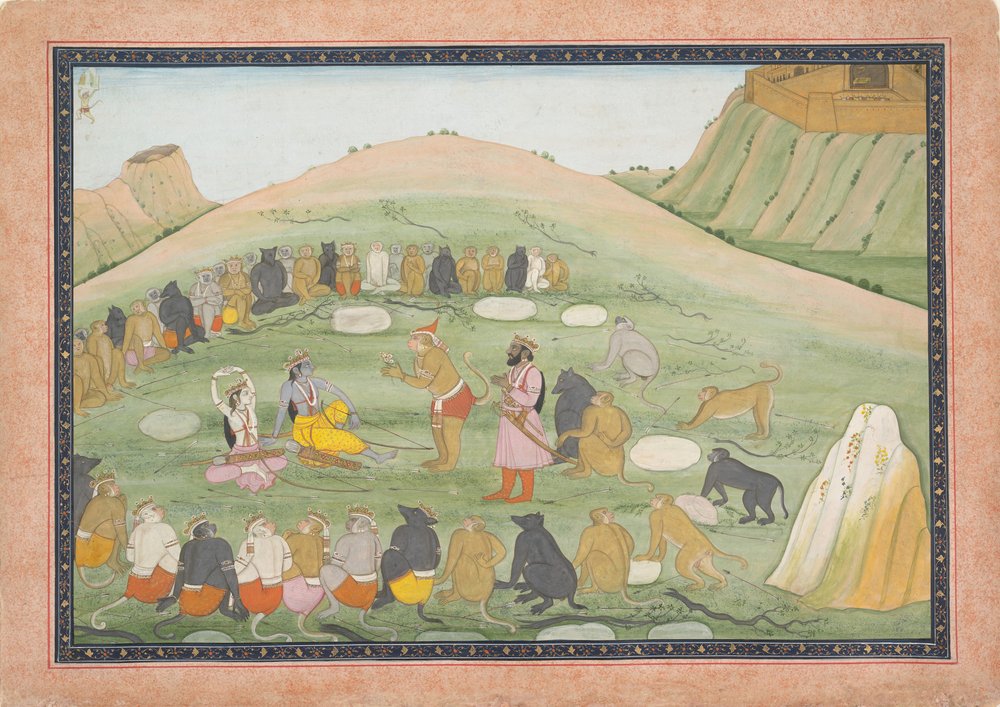 Hanuman Revives Rama and Lakshmana with Medicinal Herbs, Ramayana ...