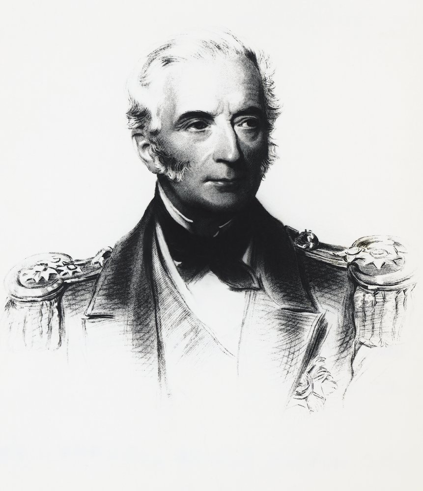 Portrait of Edward Hobart Seymour (1840-1929), Admiral of the allied fleet involved in clashes with the Boxers in China by Georg Carl Heinrich Dollmann