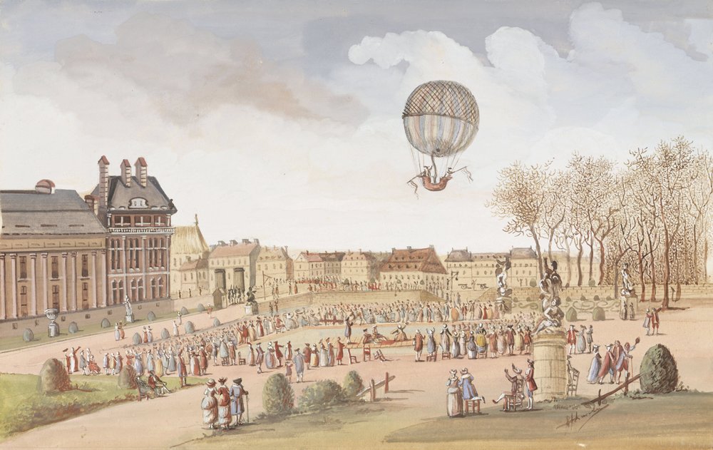 The First Ascent in a Hydrogen Balloon